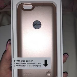 Rose gold charging case